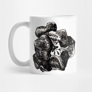 ink flower design Mug